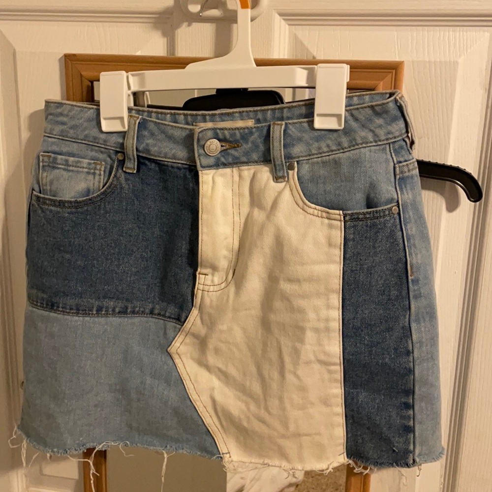 Pacsun size 26 denim skirt patchwork style